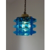 Kolekcjonerska lampa vintage w kolorze turkusowym